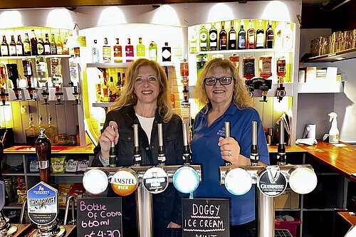 Liz and local landlady